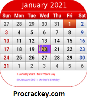 Calendar MOD APK Crack + Data Free Download 2024